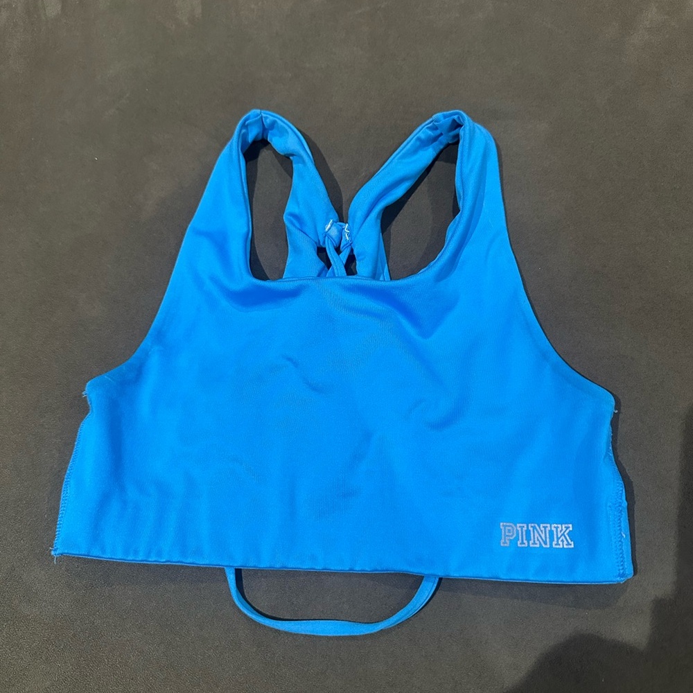PINK Victoria's Secret Vibrant Blue Sports Bra